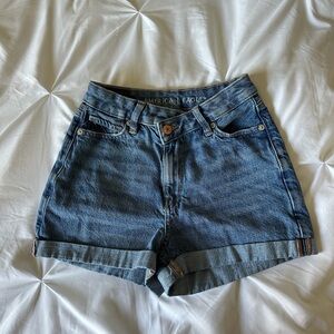 American Eagle highest rise mom jean shorts